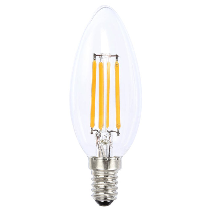 Globe LED Filament Candle 4W 2700K Clear E14 Dimmable