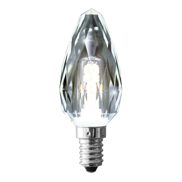 Globe LED Candle Crystal 4W 6500K Clear E14 Dimmable