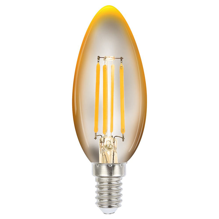 Globe LED Candle 4W 2200K Amber E14 Dimmable