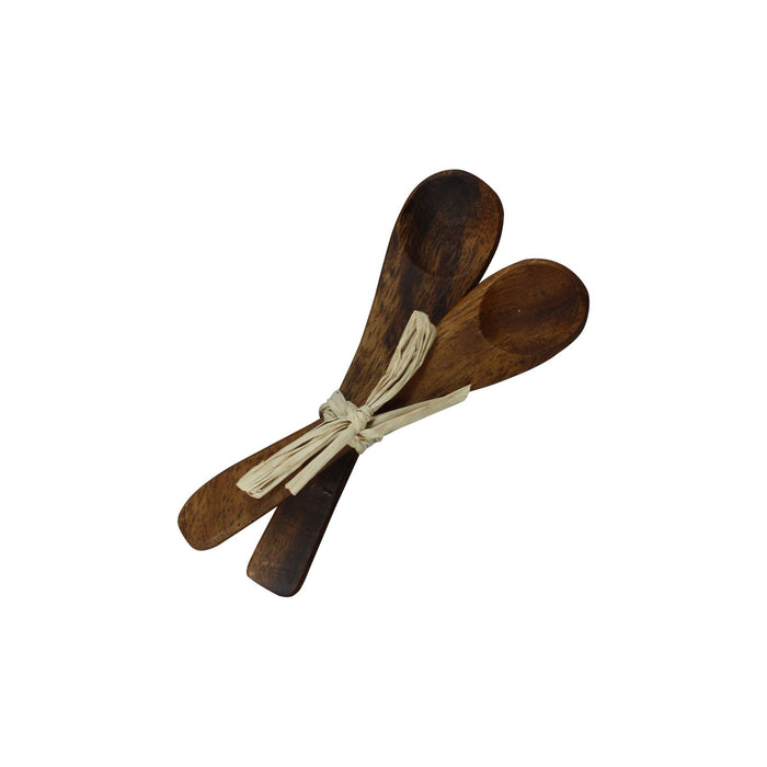 Acacia Wood Mini Spoons Set of 2
