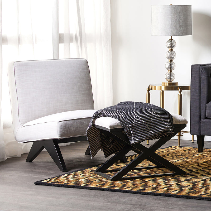 Spencer Black Timber Stool