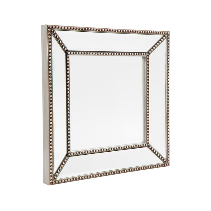 Zeta Wall Mirror Antique Silver