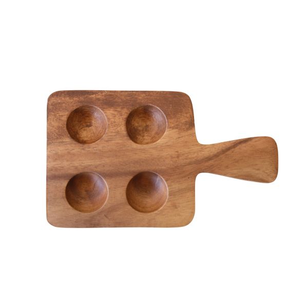 Acacia Wood 4 Egg Holder