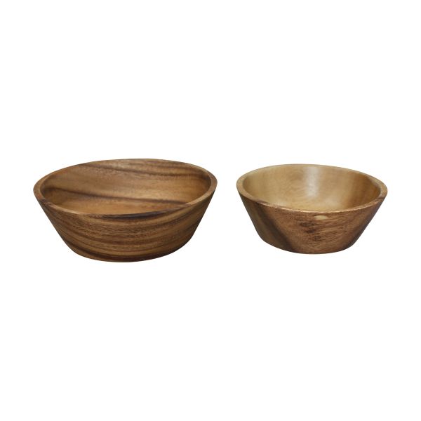 Acacia Wood Cone Bowl