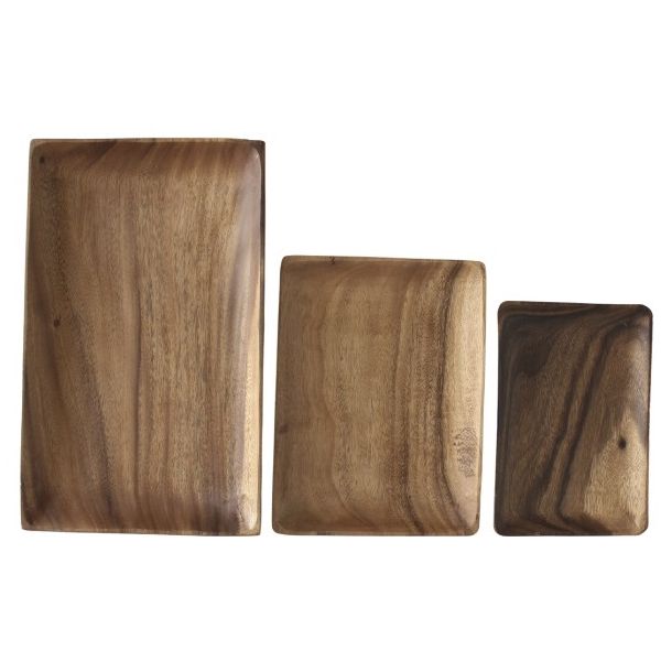 Acacia Wood Rectangle Serving Plate