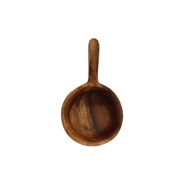 Acacia Wood Round Bowl with Handle