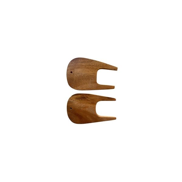 Acacia Wood Salad Forks Set of 2