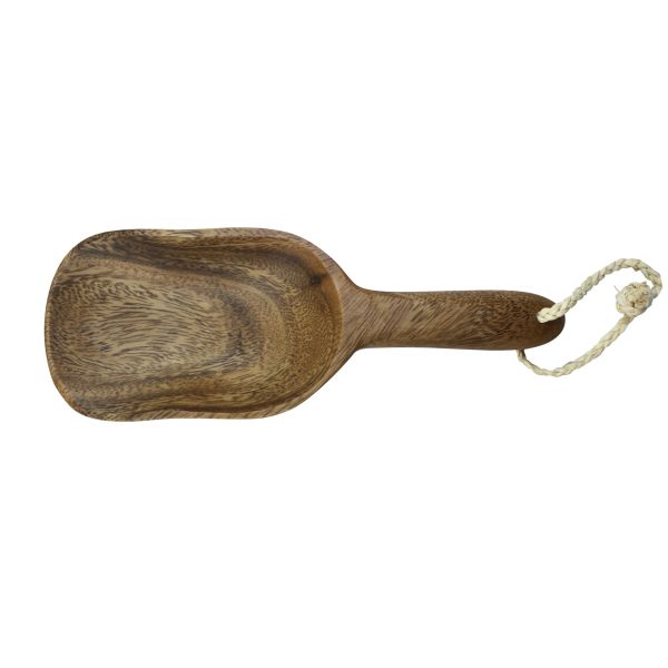 Acacia Wood Round Scooper