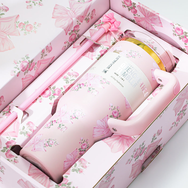 Stanley Pink Bow Blossom Tumbler [Limited Edition]-4