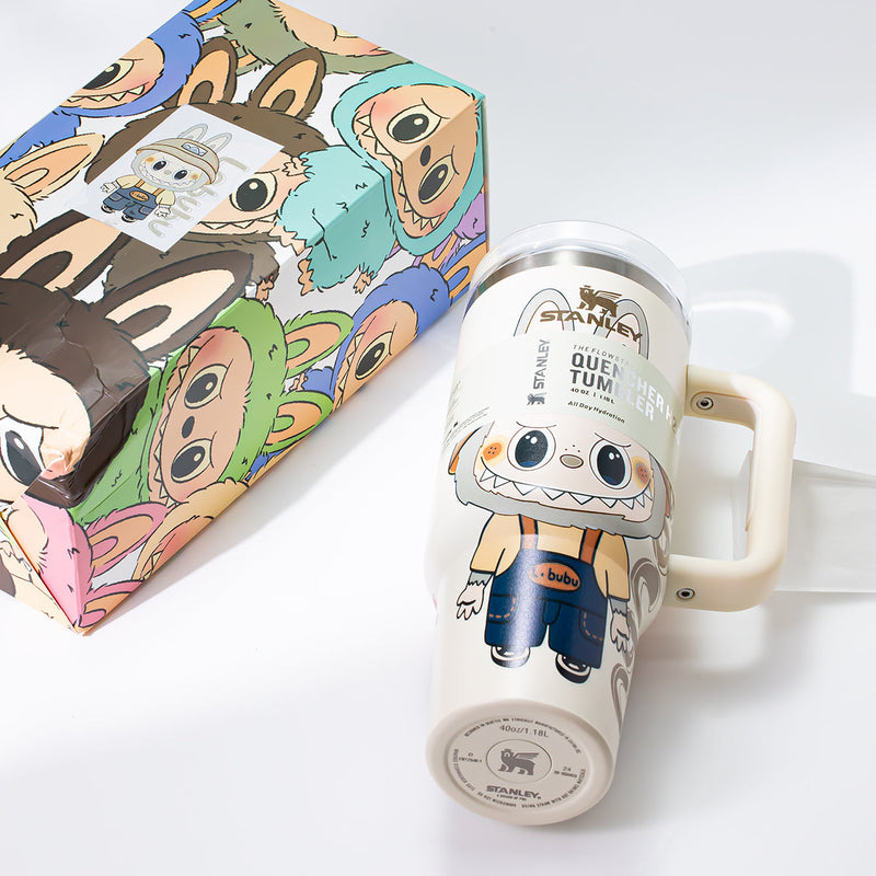 Stanley x Labubu Farm Adventure White Quencher H2O Tumbler [Limited Edition]-3