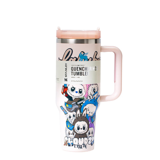 Stanley x Labubu Gradient Peach Band Quencher H2O Tumbler [Limited Edition]-1