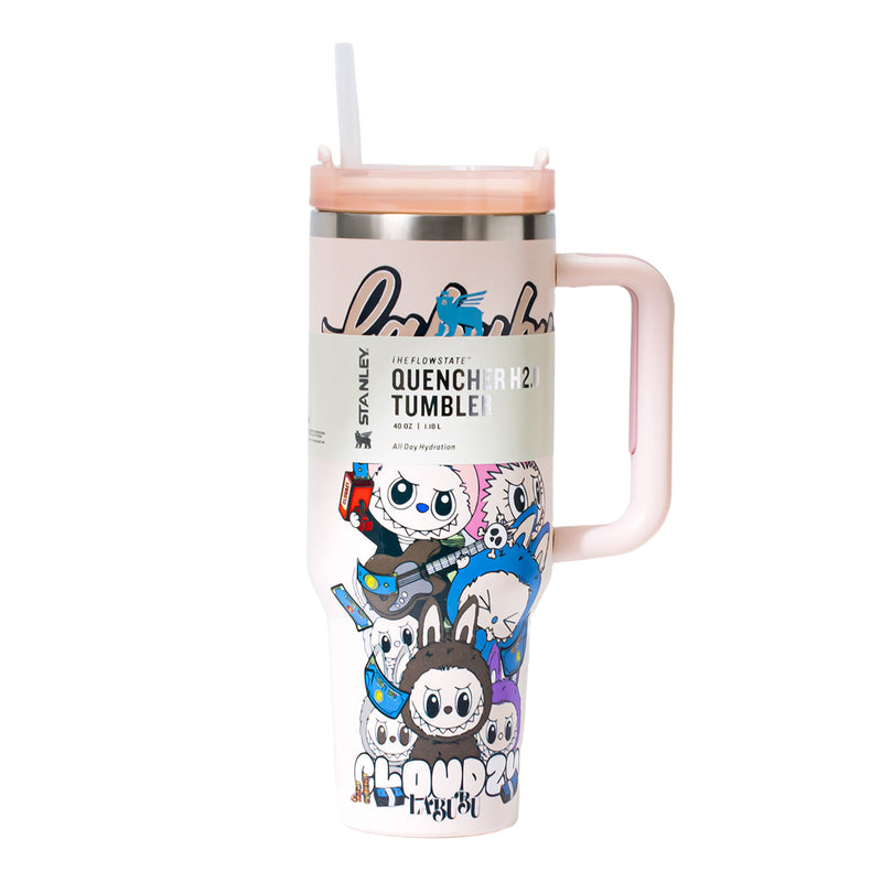Stanley x Labubu Gradient Peach Band Quencher H2O Tumbler [Limited Edition]-2