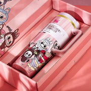 Limited Edition Stanley x Labubu Tumbler - Pink Stripe Quencher-4