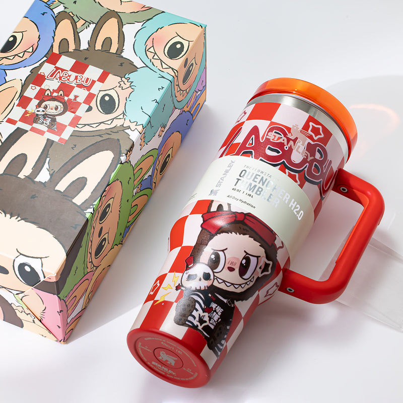 Stanley x Labubu Red Checkered Quencher H2O Tumbler [Limited Edition]-3