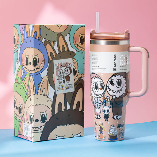 Stanley x Labubu Sweet Apricot Quencher H2O Tumbler [Limited Edition]-0