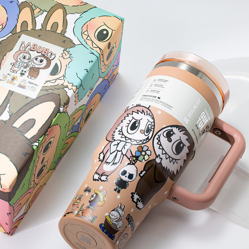 Stanley x Labubu Sweet Apricot Quencher H2O Tumbler [Limited Edition]-3