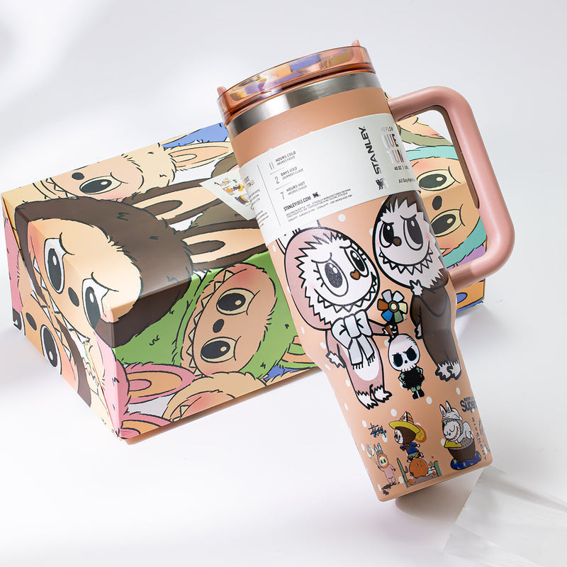 Stanley x Labubu Sweet Apricot Quencher H2O Tumbler [Limited Edition]-4