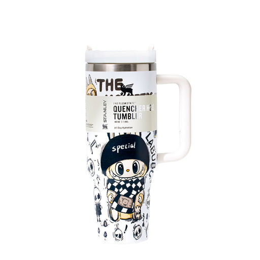 Stanley x Labubu White Sketchbook Quencher H2O Tumbler [Limited Edition]-1