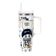 Stanley x Labubu White Sketchbook Quencher H2O Tumbler [Limited Edition]-2
