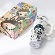 Stanley x Labubu White Sketchbook Quencher H2O Tumbler [Limited Edition]-3