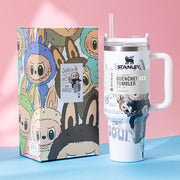 Stanley x Labubu White Two Wheel Rider Quencher H2O Tumbler [Limited Edition]-0