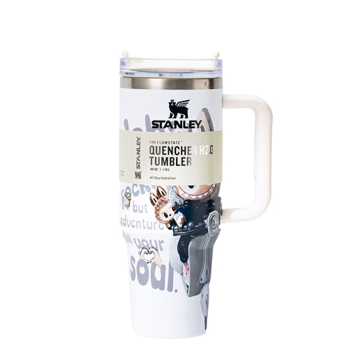 Stanley x Labubu White Two Wheel Rider Quencher H2O Tumbler [Limited Edition]-1