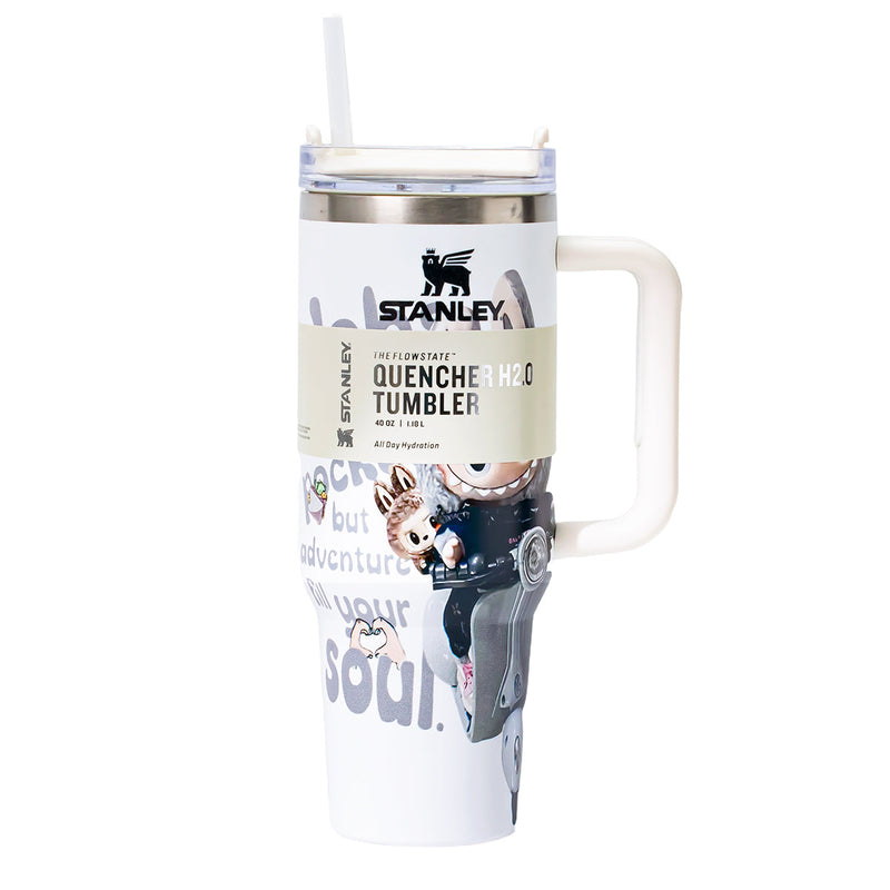 Stanley x Labubu White Two Wheel Rider Quencher H2O Tumbler [Limited Edition]-2