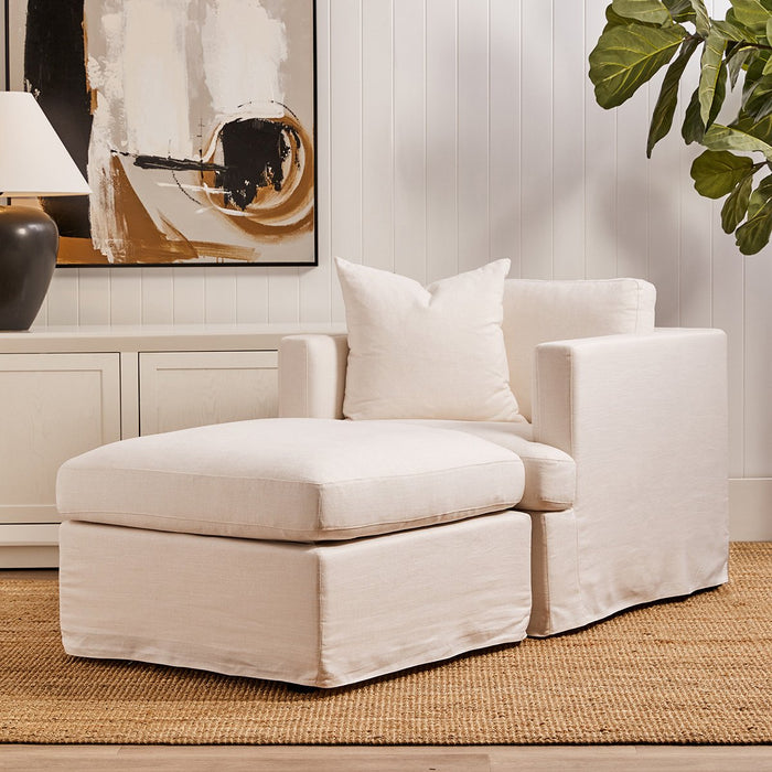 Birkshire Slip Cover Ottoman