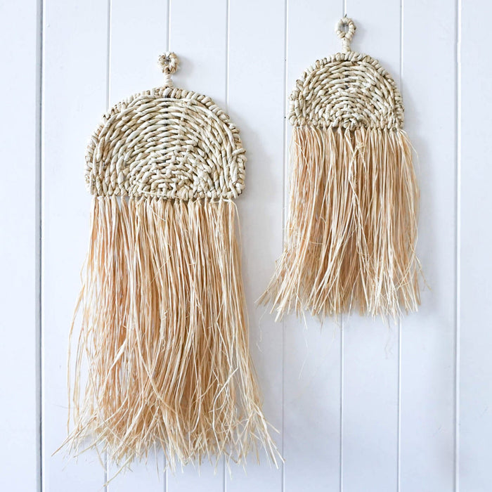 Raffia Rainbow Wall Hanging