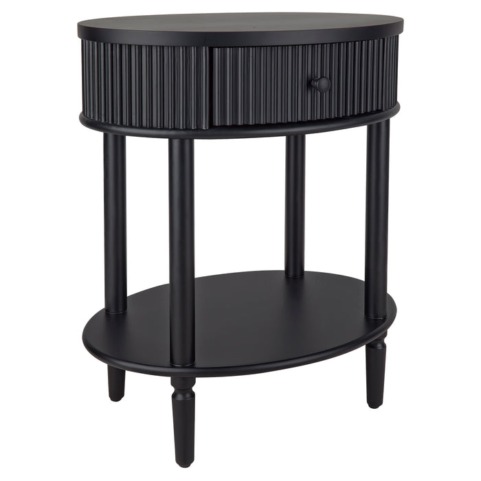 Arielle Oval BedSide Table