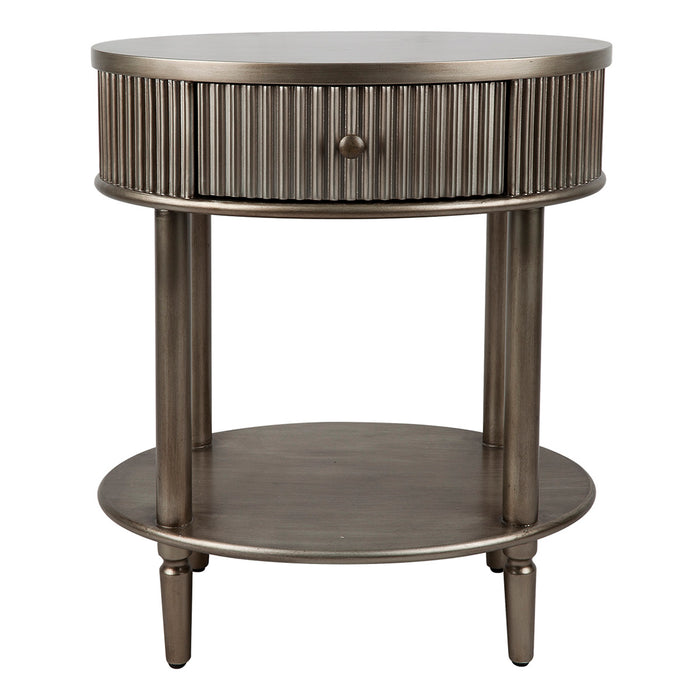 Arielle Oval BedSide Table