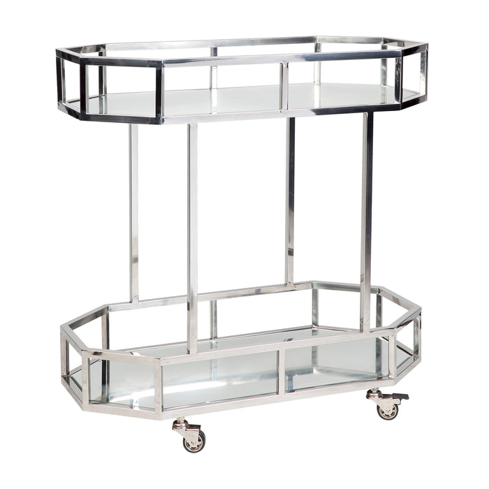 Brooklyn Mirrored Bar Cart