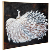 Le Grande Peacock Oil On Canvas Painting