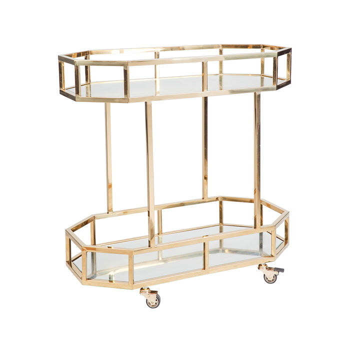 Brooklyn Mirrored Bar Cart