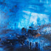 Emerging Blues Oil On Canvas Painting