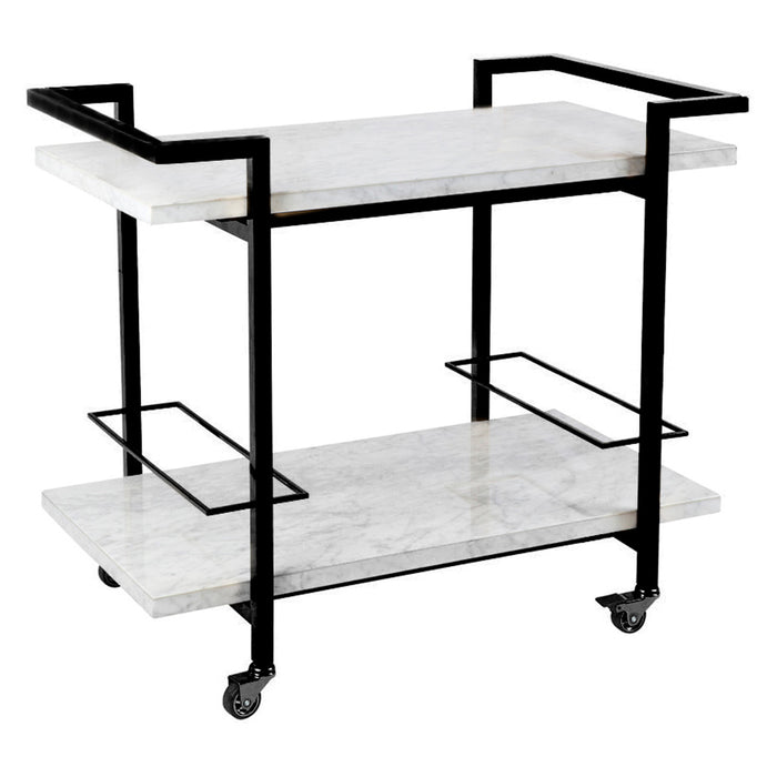 Franklin Marble Bar Cart