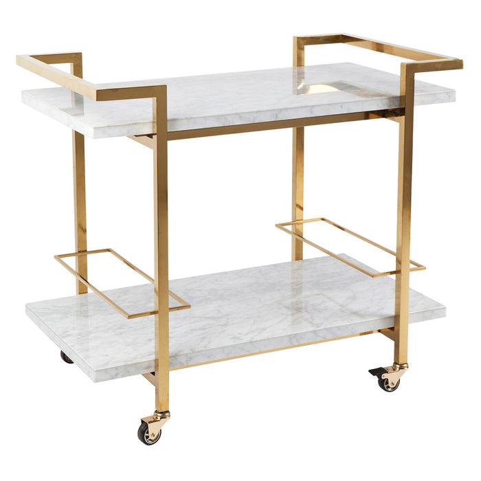 Franklin Marble Bar Cart