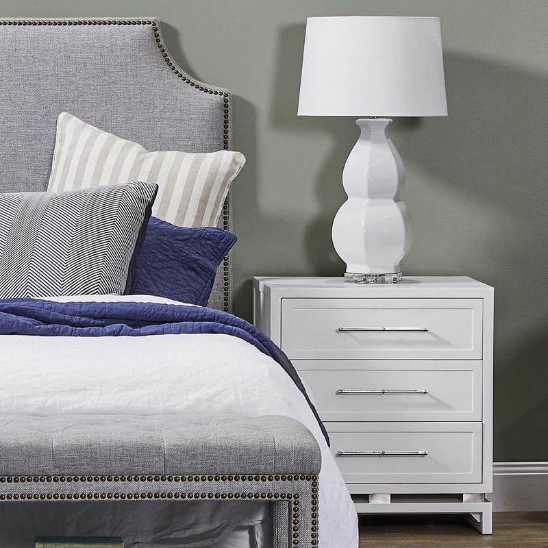 Pearl BedSide Table 3-Drawer